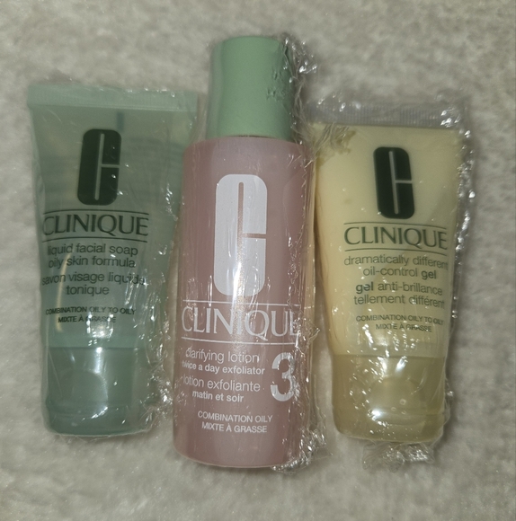 Clinique 3 Step Oily Skin Care Formula Bundle- NWOB Mini Travel Size - Picture 2 of 6
